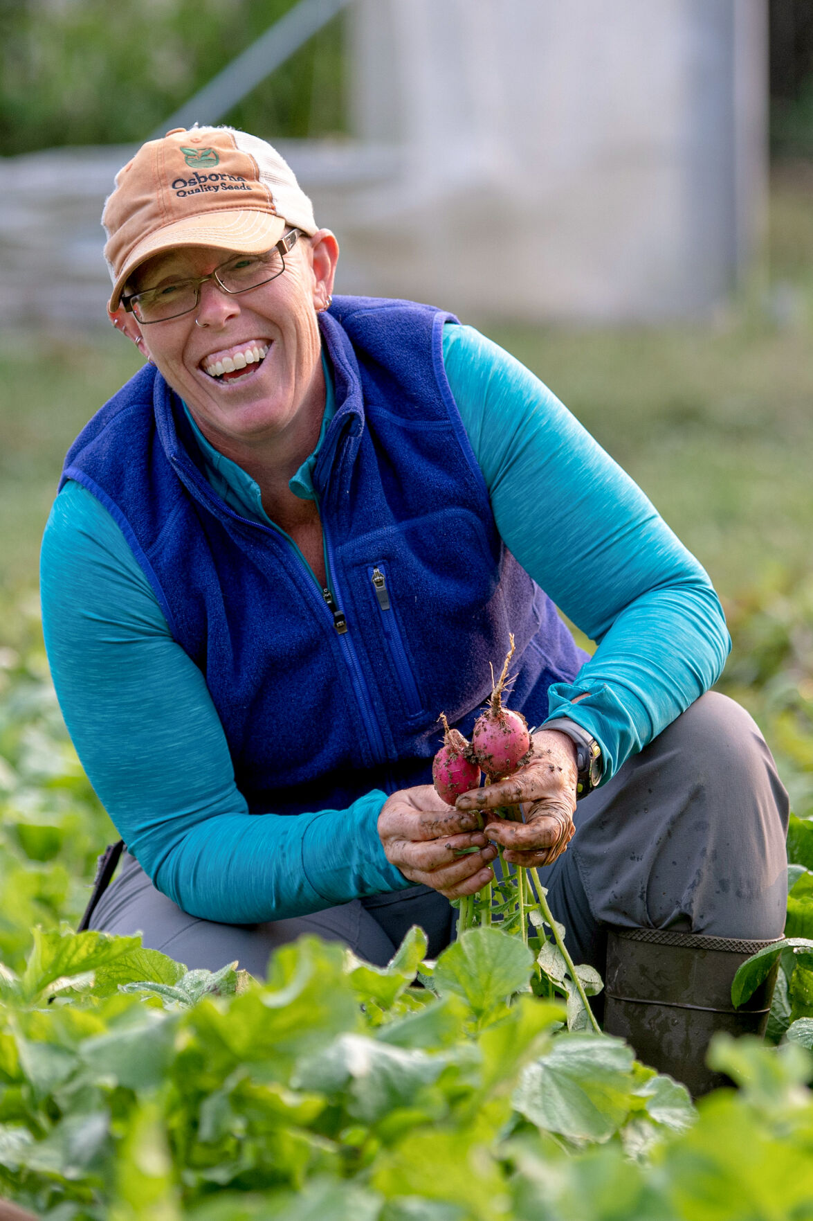 Liz Graznak displays her trademark smile